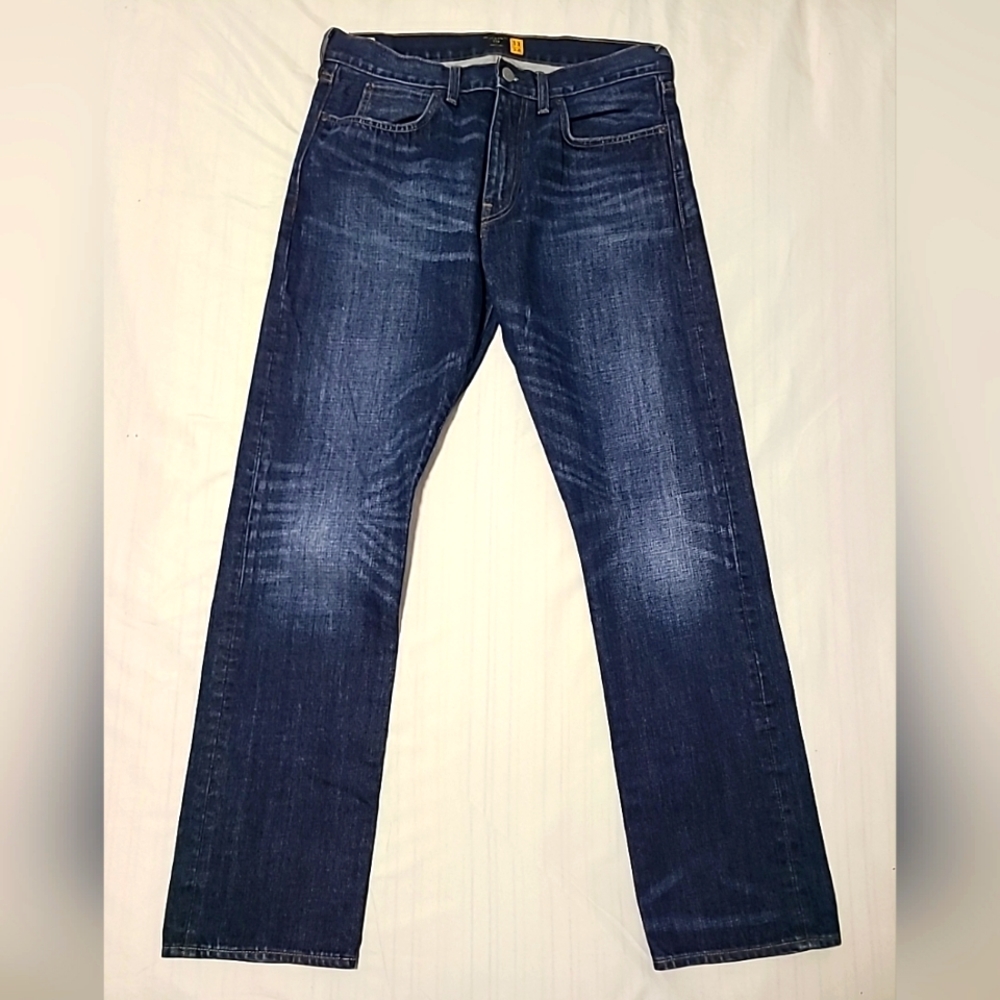 J Crew 770 Kaihara Japanese Jeans Dark Wash Denim 33X32